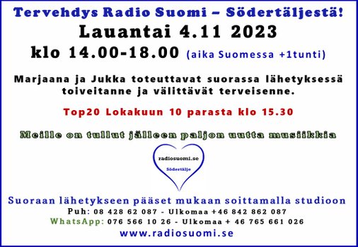 Radio - Södertälje | Radio Suomi - Södertälje